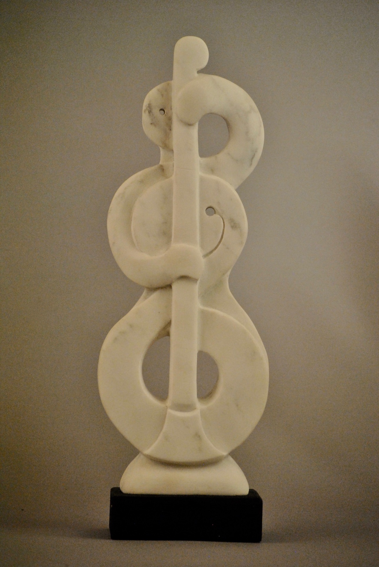Middle Rondo, a marble sculpture by John Leon